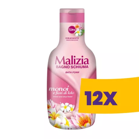 Malizia habfürdő Monoi & Lótusz 1000ml (Karton - 12 db)