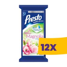   Presto univerzális törlőkendő Magnólia 72db (Karton - 12 csomag)