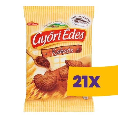 Győri Édes kakaós omlós keksz 150g (Karton - 21 csomag)