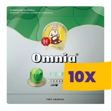 Omnia Espresso Crema Nespresso kompatibilis kávékapszula 20db (Karton - 10 csomag)