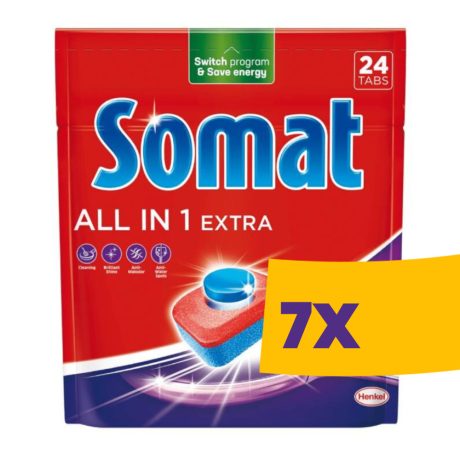Somat All in 1 Extra mosogatógép tabletta 24db  (Karton - 7 csomag)