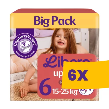 Libero Up & Go 6 bugyipelenka 15-25kg 34db (Karton - 6 csomag)
