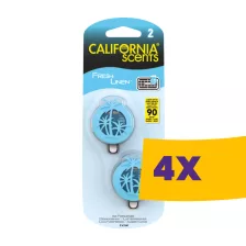   California Scents autóillatosító Fresh Linen 3ml 2db (Karton - 4 csomag)