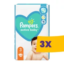   Pampers Active Baby S3 nadrágpelenka 6-10kg 54db (Karton - 3 csomag)