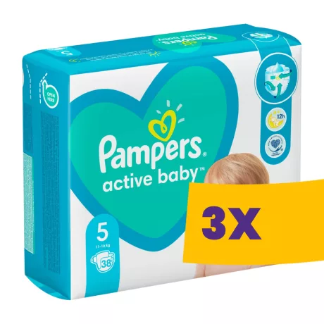 Pampers Active Baby S5 nadrágpelenka 11-16kg 38db (Karton - 3 csomag)