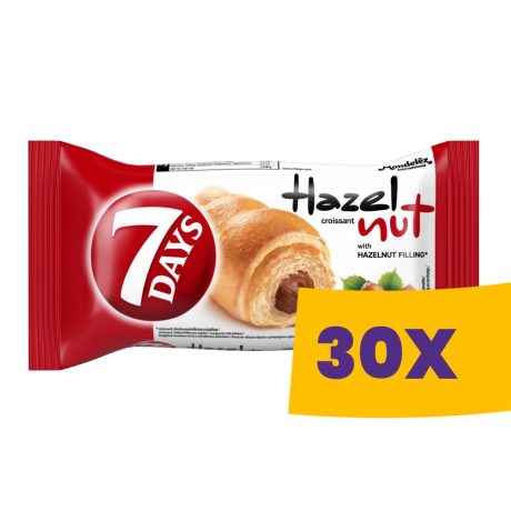 7Days Croissant mogyorókrémes 60g (Karton - 30 db)