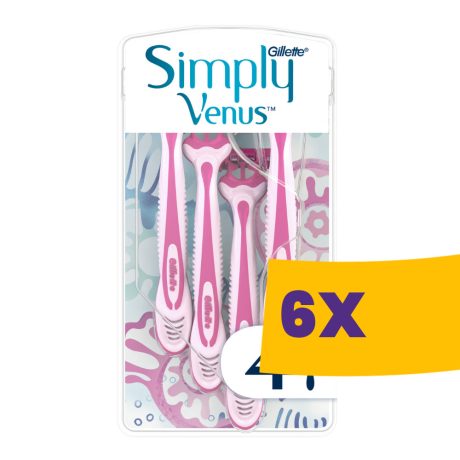 Gillette Venus eldobható női borotva 4db (Karton - 6 csomag)