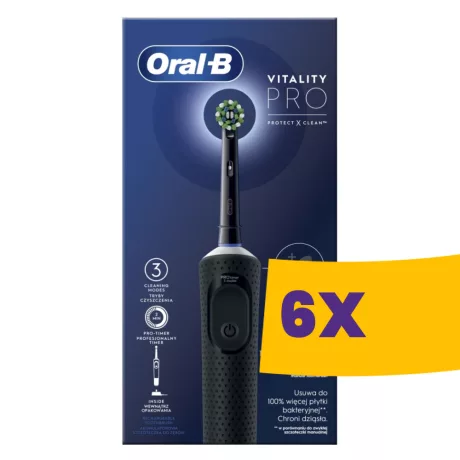 Oral-B Vitality Black elektromos fogkefe (Karton - 6 db)