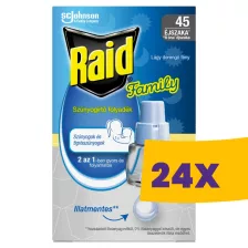   Raid elektromos szúnyogírtó utántöltő folyadék Family 27ml (Karton - 24 db)