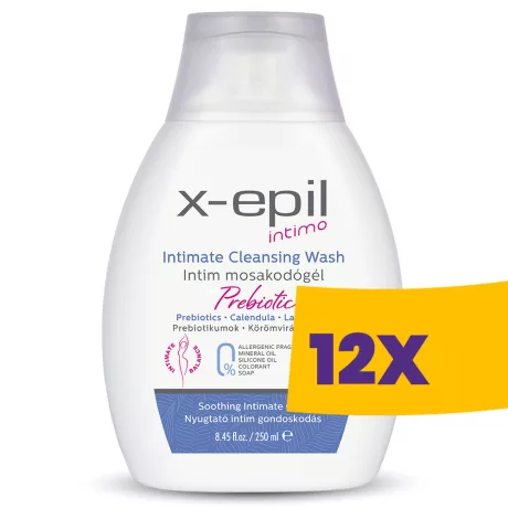 X-Epil Intimo Prebiotic intim mosakodógél prebiotikumokkal 250ml (Karton - 12 db)