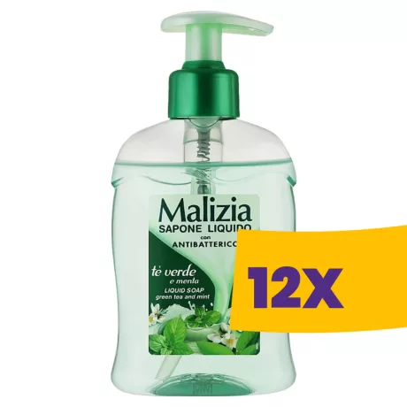 Malizia antibakteriális folyékony szappan Zöld tea 300ml (Karton - 12 db)
