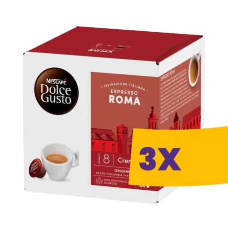Nescafé Dolce Gusto Espresso Roma kávékapszula 16db (Karton - 3 csomag)