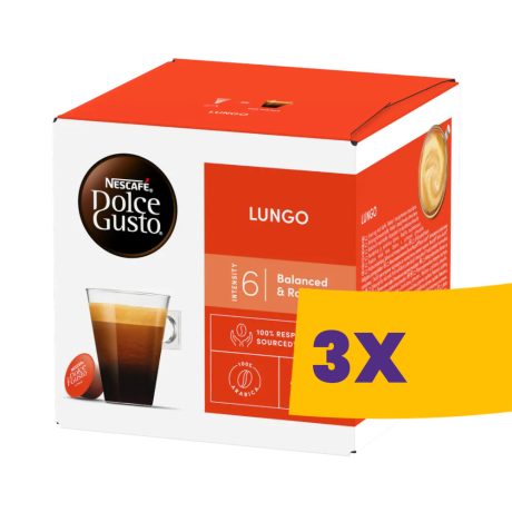 Nescafé Dolce Gusto Lungo kávékapszula 16db (Karton - 3 csomag)