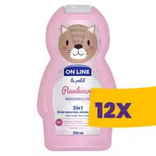   On Line gyerek tusfürdő és sampon Marshmallow 350ml (Karton - 12 db)