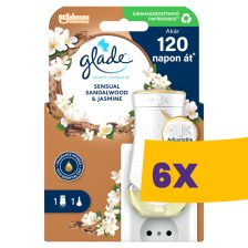   Glade elektromos légfrissítő készülék Szantálfa & Jázmin 20ml utántöltővel (Karton - 6 csomag)
