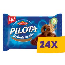 Győri Pilóta Kakaós karika 150g (Karton - 24 db)