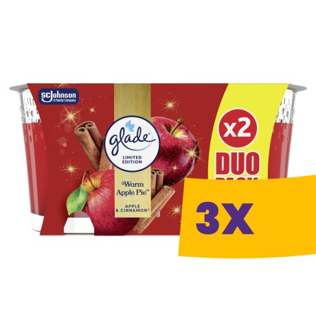 Glade illatgyertya - Warm Apple Pie 2x112g (Karton - 3 db)