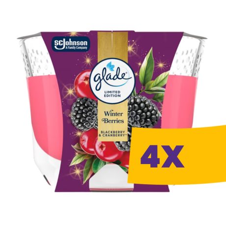 Glade illatgyertya - Winter Berries 204g (Karton - 4 db)