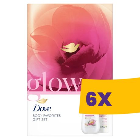 Dove Glow Ajándékcsomag - Tusfürdő + Testápoló (Karton - 6 csomag)