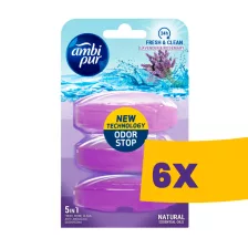   Ambi Pur WC illatosító gél utántöltő Lavender & Rosemary 3x55ml (Karton - 6 csomag)