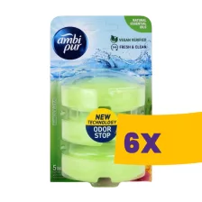   Ambi Pur WC illatosító gél utántöltő Bambus & Lotus 3x55ml (Karton - 6 csomag)