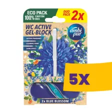   Ambi Pur aktív WC illatosító gél blokk Blue Blossom 2x45g (Karton - 5 csomag)