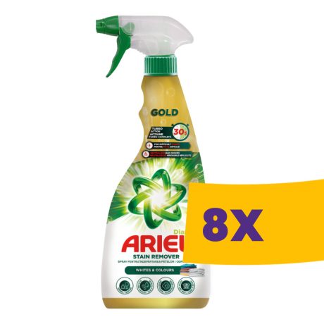 Ariel Diamond Bright Gold folteltávolító spray Whites + Colours 750ml (Karton - 8 db)