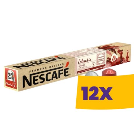 Nescafé Farmers Colombia Espresso Nespresso kávékapszula 10db (Karton - 12 csomag)
