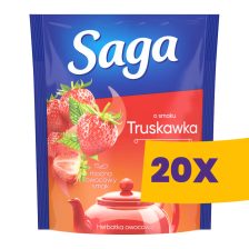 Saga Eper gyümölcstea 20 filter (Karton - 20 csomag)