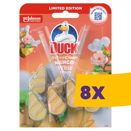 Duck Active Clean WC-öblítő rúd Mango-Verse 2x38,6g (Karton - 8 csomag)