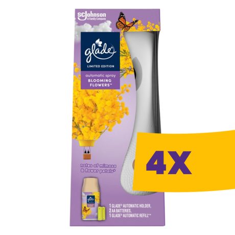 Glade automata légfrissítő készülék Blooming Flowers 269ml utántöltővel (Karton - 4 csomag)