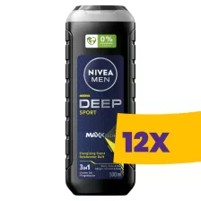   Nivea Men 3in1 férfi tusfürdő Deep Sport 500ml (Karton - 12 db)