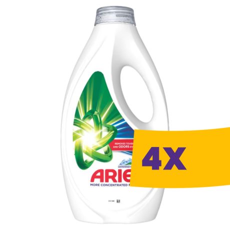 Ariel Mountain Spring folyékony mosószer fehér ruhákhoz - 25 mosás 1,125L (Karton - 4 db)