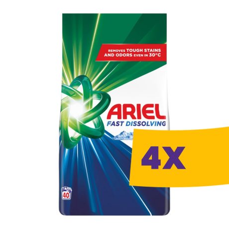 Ariel Mountain Spring mosópor fehér ruhákhoz - 40 mosás 2,2kg (Karton - 4 db)