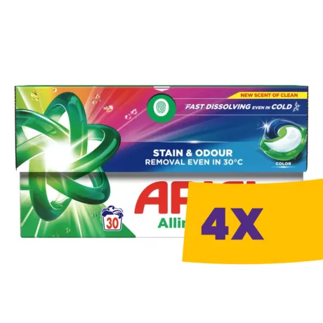 Ariel Allin1 Pods Color mosókapszula színes ruhákhoz 30db (Karton - 4 csomag)