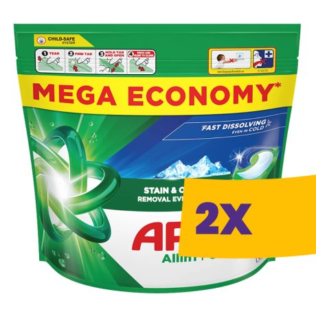 Ariel Allin1 Pods Mountain Spring mosókapszula fehér és világos ruhákhoz 60db (Karton - 2 csomag)