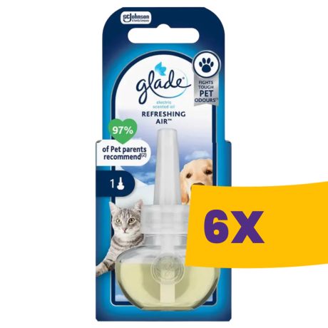 Glade elektromos légfrissítő utántöltő Pet Range 20ml (Karton - 6 db)