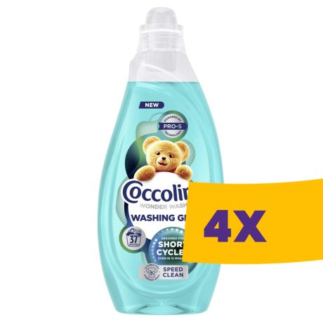 Coccolino Wonder Wash mosógél Speed Clean - 37 mosás 1,48L (Karton - 4 db)
