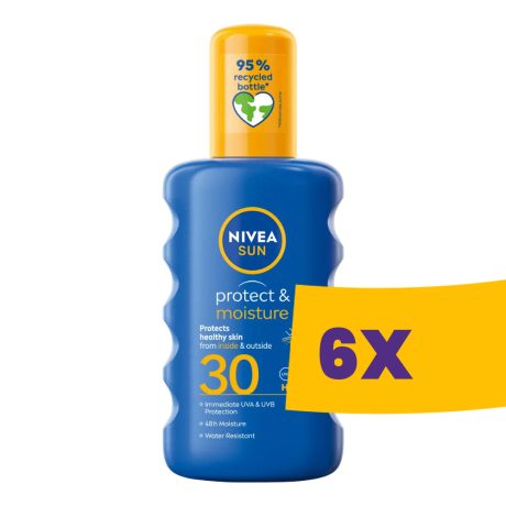 Nivea Sun Protect & Moisture naptej spray SPF30 200ml (Karton - 6 db)