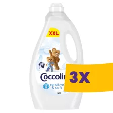   Coccolino öblítő Sensitive - 120 mosás 3L (Karton - 3 db)
