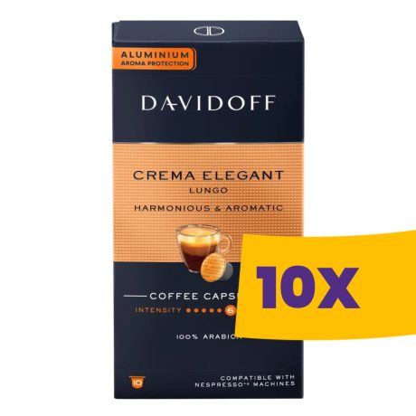 Davidoff Crema Elegant Lungo Nespresso kompatibilis kávékapszula 10db (Karton - 10 csomag)