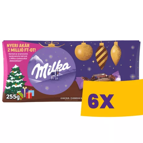Milka Kakaókrémes szaloncukor 255g (Karton - 6 db)