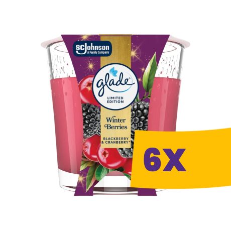 Glade illatgyertya - Winter Berries 112g (Karton - 6 db)