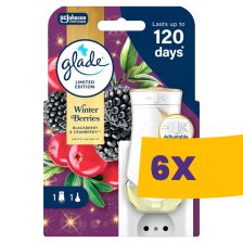   Glade elektromos légfrissítő készülék Winter Berries 20ml utántöltővel (Karton - 6 csomag)