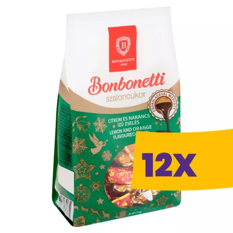 Bonbonetti Citrom-narancs ízű zselés szaloncukor 280g (Karton - 12 db)