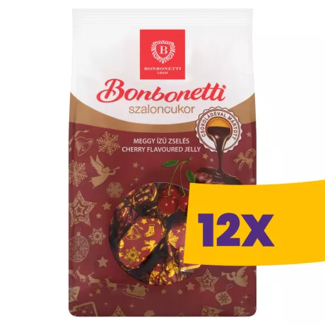 Bonbonetti Meggy ízű zselés szaloncukor 280g (Karton - 12 db)