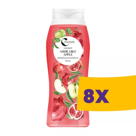 Charlotte Adorable Apple tusfürdő gránátalma kivonattal 500ml (Karton - 8 db)
