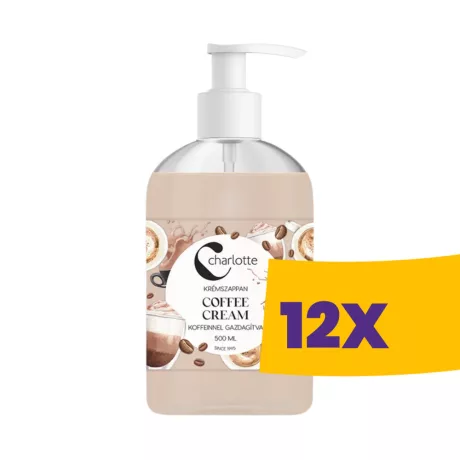 Charlotte Coffee Cream koffeines krémszappan 500ml (Karton - 12 db)