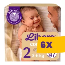   Libero Comfort 2 nadrágpelenka 3-6 kg 47db (Karton - 6 csomag)