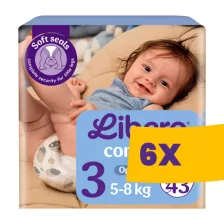   Libero Comfort 3 nadrágpelenka 5-8 kg 43db (Karton - 6 csomag)